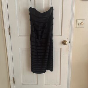 Cocktail dress- black, strapless